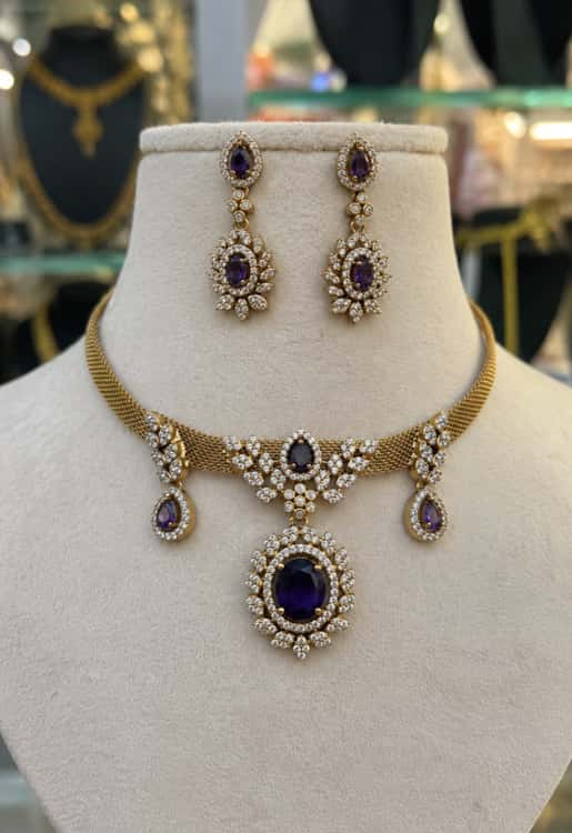 Vajram ratna AD choker set