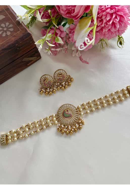 Karishma AD floral choker set