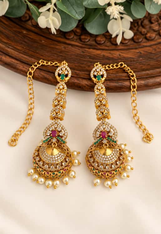 Erea AD jhumka earcuff